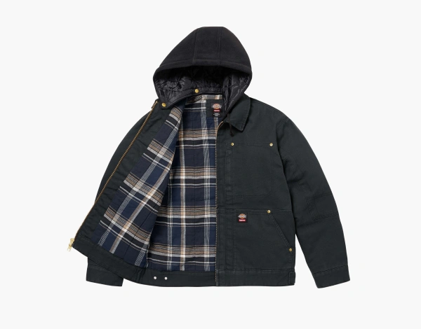 Supreme x Dickies Hooded Work Jacket Black 
