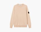Stone Island Soft Organic Cotton Crewneck Sweater Plaster Pink