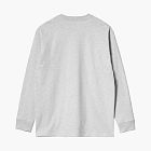 Carhartt WIP Script Logo Long Sleeve Grey