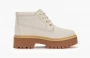 Timberland Stone Street Mid Lace Up Waterproof Boots "White Nubuck" WMNS 