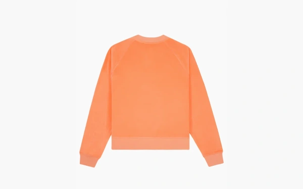 Sporty & Rich Katoenen Sweater Met Logo Orange  Sporty & Rich Katoenen Sweater Met Logo Orange