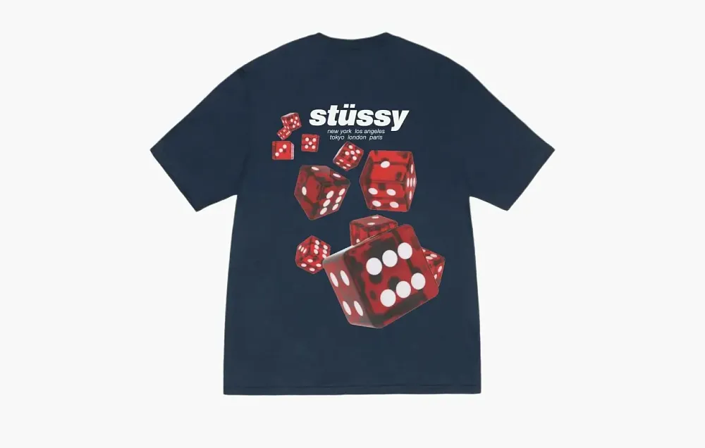 Stussy Rollers Tee Navy