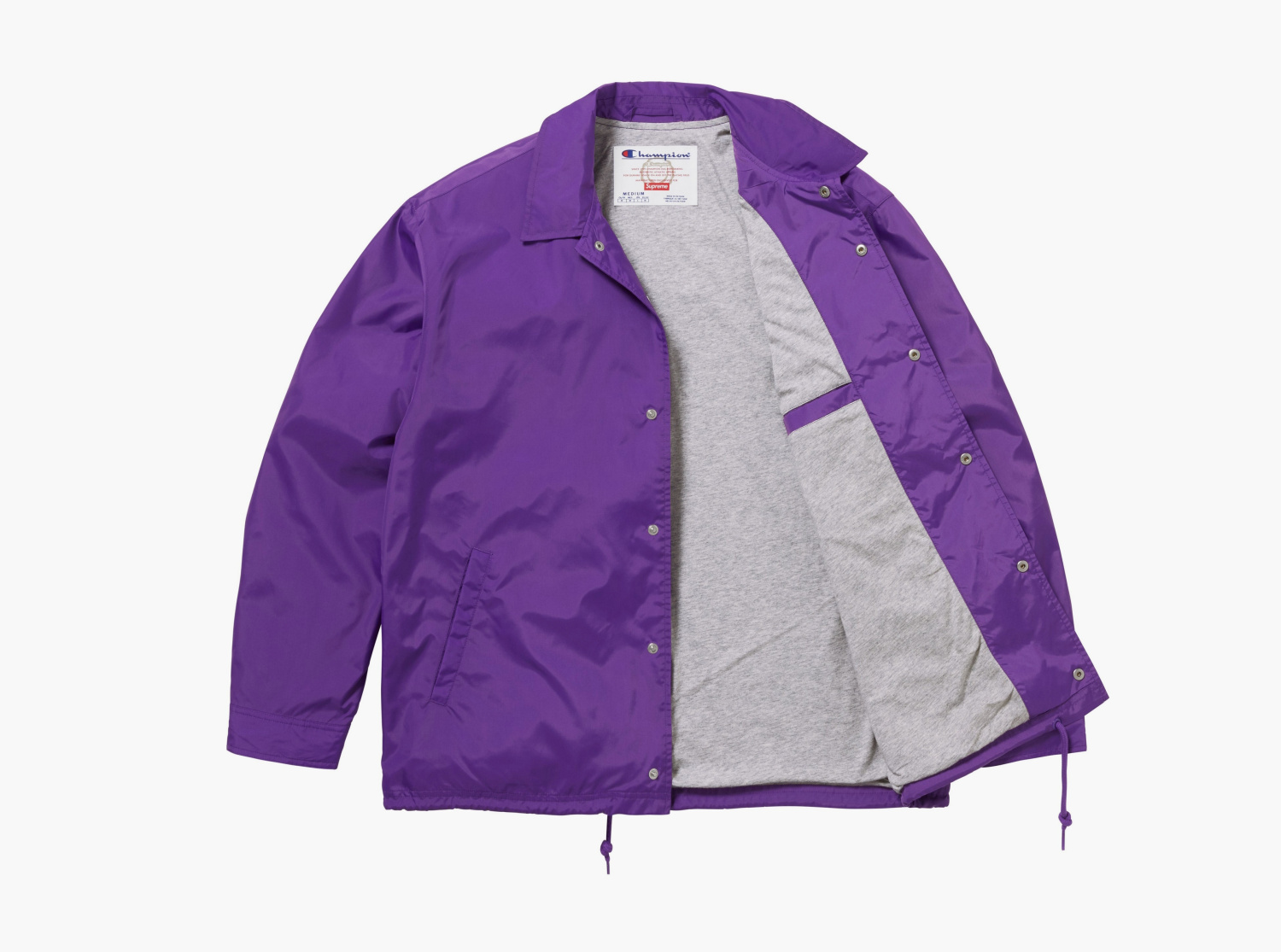 Supreme x Champion Coaches Jacket Purple 