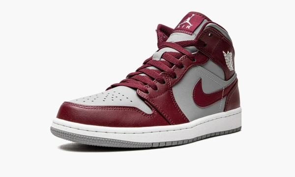 Air Jordan 1 Mid Cherrywood Red 