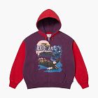 Supreme x MM6 Maison Margiela Eagle Zip Up Hooded Sweatshirt Purple