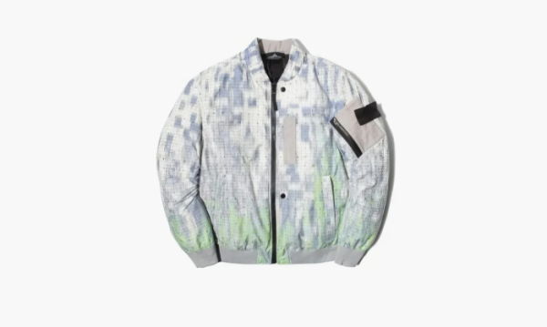 Stone Island Shadow Project Dpm Map Bomber Jacket White 