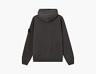 Stone Island Malfile Fleece Hooded Sweatshirt Charcoal Grey