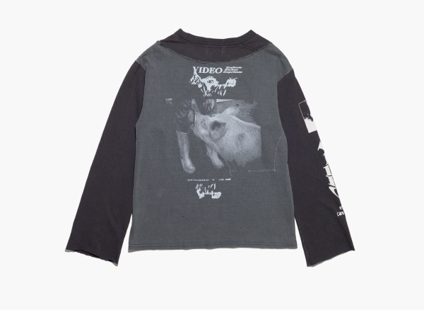 Enfants Riches Déprimés Benny's Video Assemblage Long-Sleeve T-Shirt Faded Black  Enfants Riches Déprimés Benny's Video Assemblage Long-Sleeve T-Shirt Faded Black