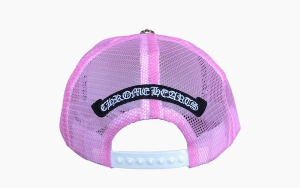 Chrome Hearts Matty Boy Sex Records Horse Shoe Trucker Hat Pink/White 