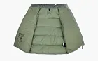 The North Face Logo Stand Collar Long Sleeve With Down Jacket Green