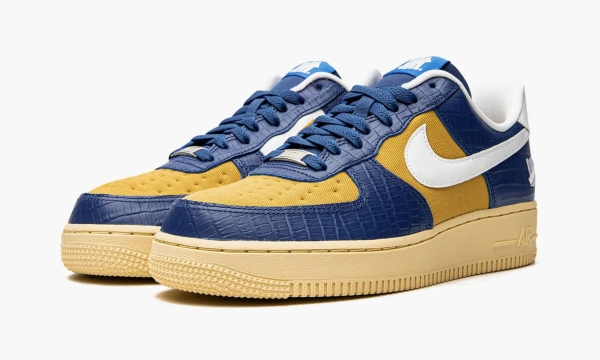 Nike Air Force 1 Low SP Undefeated 5 On It Blue Yellow Croc 