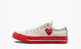 Comme des Garçons Play x Chuck 70 Low "Pristine Red" 