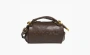 Adidas Polyurethane Pillow Bag Cylinder Bag Shoulder Brown 