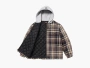 Supreme x Dickies Plaid Hooded Zip Up Shirt Black 