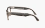 Ray-Ban Meta Wayfarer Sunglasses Warm Stone Clear/Watermelon Red 