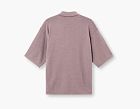 Stone Island Light Raw Hand Organic Cotton Polo Purple Grey