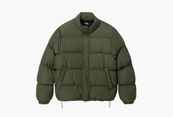 Stussy Ripstop Down Puffer Jacket Olive 