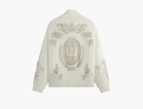 Kith x Wilson Embroidered Mesh Track Jacket White 