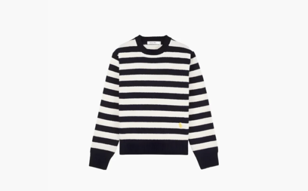 Sporty & Rich Striped Wool Jumper Black and White Stripes  Sporty & Rich Striped Wool Jumper Black and White Stripes