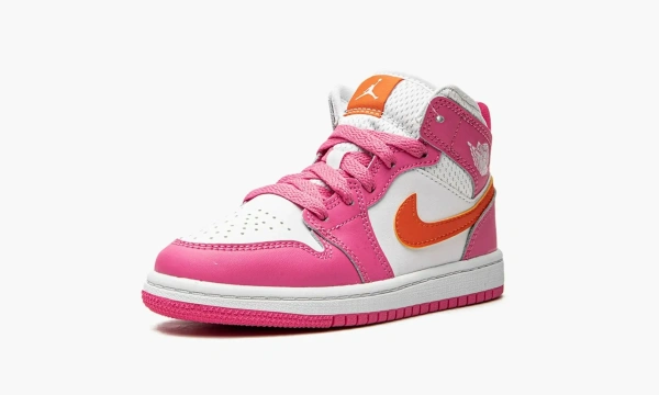 Air Jordan 1 Mid PS Pinksicle Safety Orange 