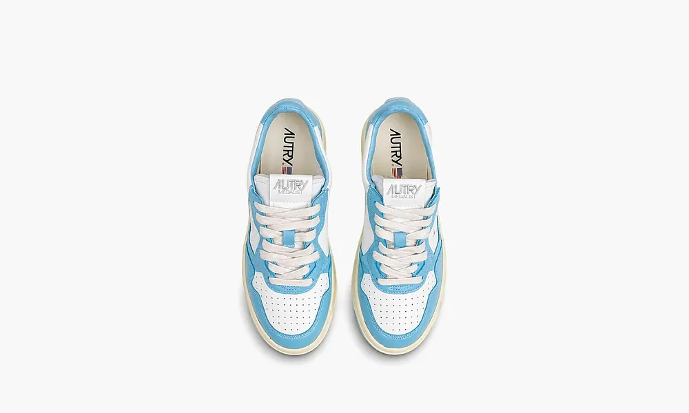 Autry Medalist Low White Blue