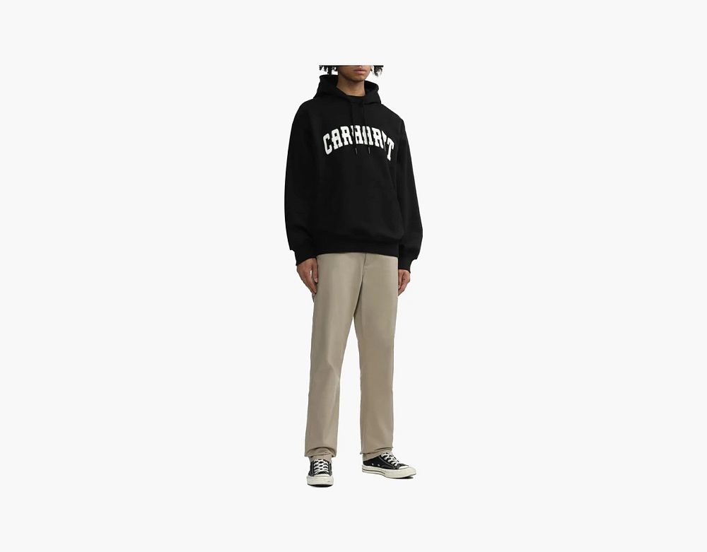 Carhartt WIP College Arch Logo Hoodie Black