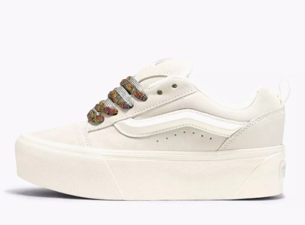 Vans Knu Stack White Multi-Color Laces 