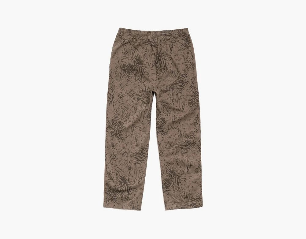 Stussy Beach Cotton Twill Pants Fossil