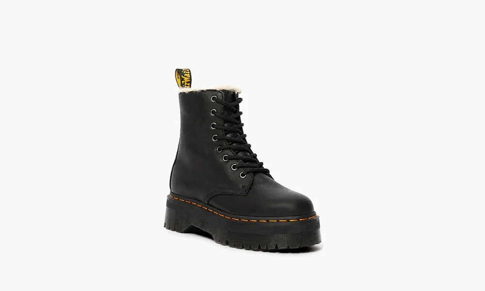 Dr. Martens Jadon Faux Fur Lined Black