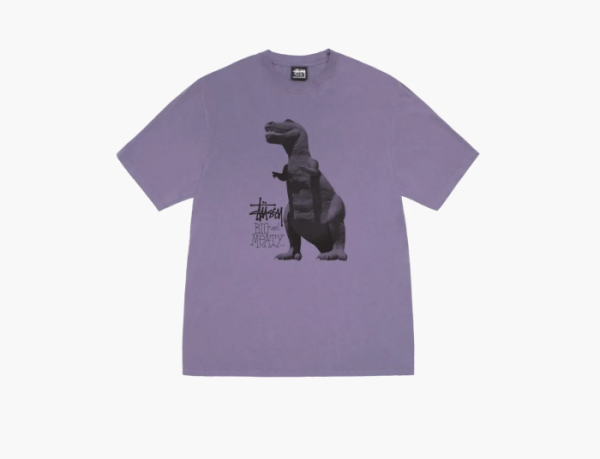 Stussy Big & Meaty Tee Pigment Dyed Grape  Stussy Big & Meaty Tee Pigment Dyed Grape