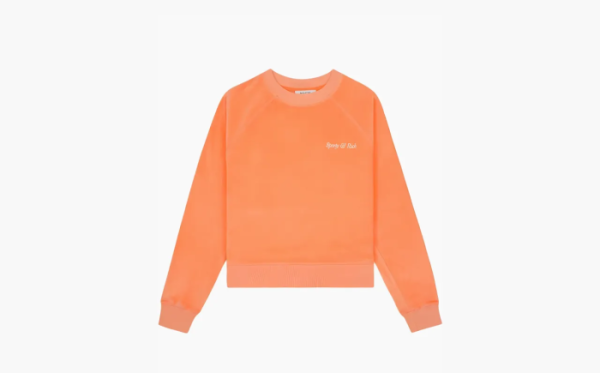 Sporty & Rich Katoenen Sweater Met Logo Orange 