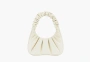 JW PEI Gabbi Ruched Hobo Handbag White 