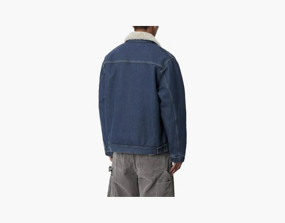 Carhartt WIP Detroit Fur Collar Jacket Navy