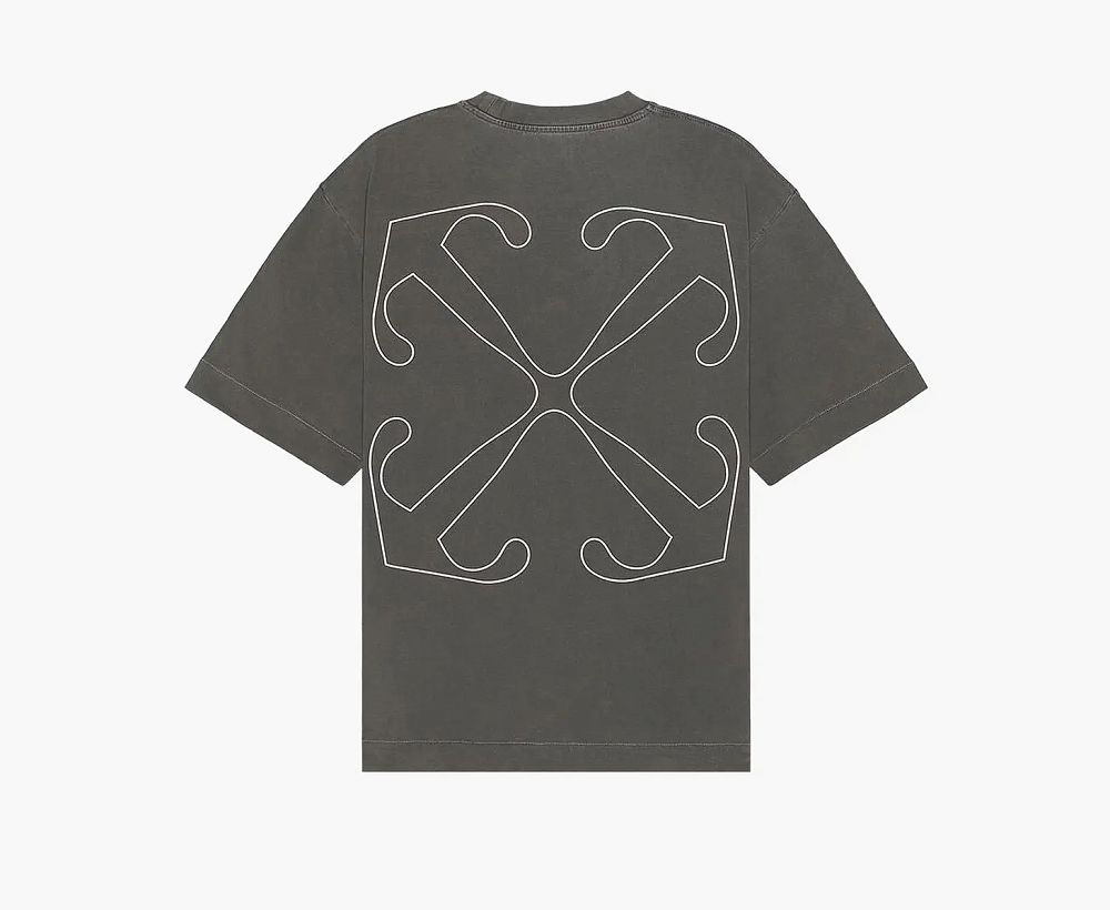 Off-White Outline Arrow Skate Short-Sleeve Tee Black/White