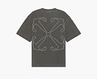 Off-White Outline Arrow Skate Short-Sleeve Tee Black/White