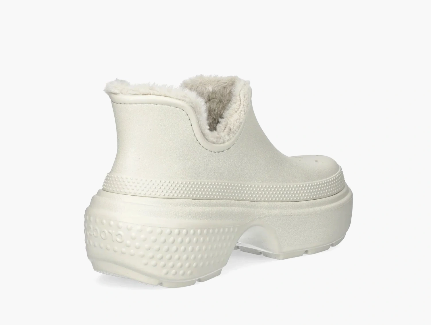 Crocs Stomp Linen Shorty Boots White 