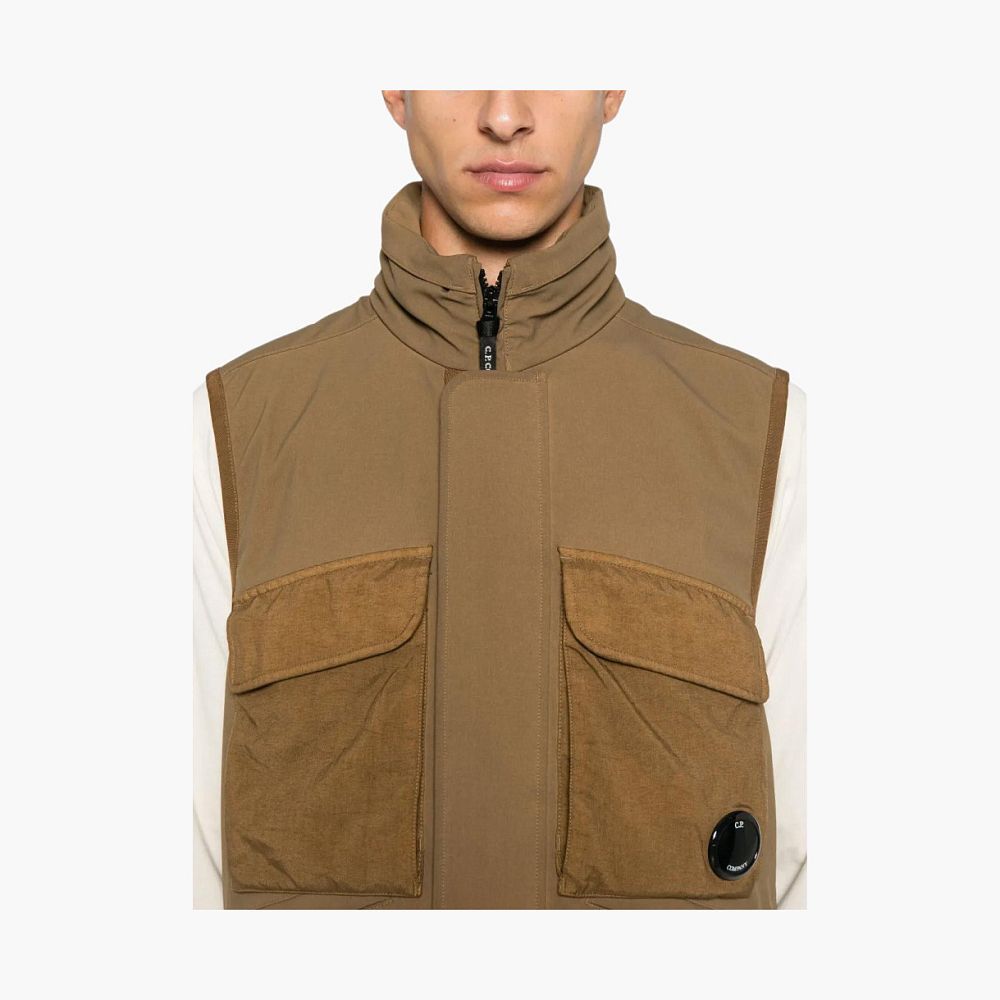 C.P. Company GD Shell Gilet Brown