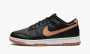 Nike Dunk Low "Black / Amber Brown" 