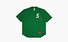 Supreme S Logo Baseball Henley Green