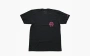 Chrome Hearts Pink Horseshoe Pocket Short Sleeve T-Shirt Black 