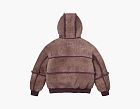 Supreme x MM6 Maison Margiela Hooded Shearling Bomber Jacket Purple