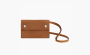 HERMES Grizzly & Swift Calfskin One Shoulder Wallet "Brown" 