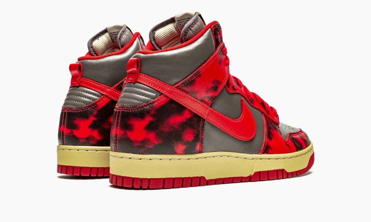Nike Dunk High 1985 Red Acid Wash 