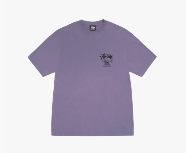 Stussy Classic Gear Pigment Dyed Tee Grape  Stussy Classic Gear Pigment Dyed Tee Grape
