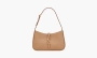 Saint Laurent Bronze Monogram Le 5 A 7 Hobo Bag Vegetable Tanned Leather Brown Gold 
