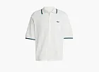 Adidas Originals Button Down Knitted Shirt  Wonder White