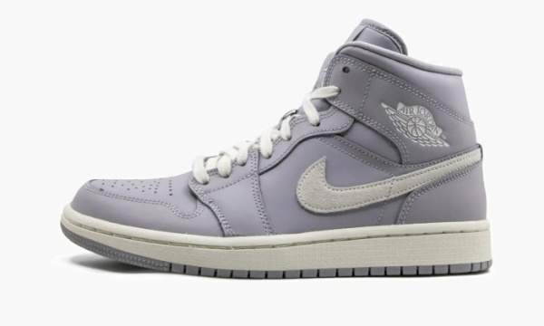Air Jordan 1 Mid WMNS Grey Light Bone 
