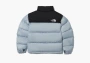 The North Face Logo Nuptse Puffer Jacket Blue  The North Face Logo Nuptse Puffer Jacket Blue