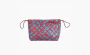  Hermès Fourbi Silk With Cow Leather Inner Sleeve Bag "Blue/Light Tawny" 