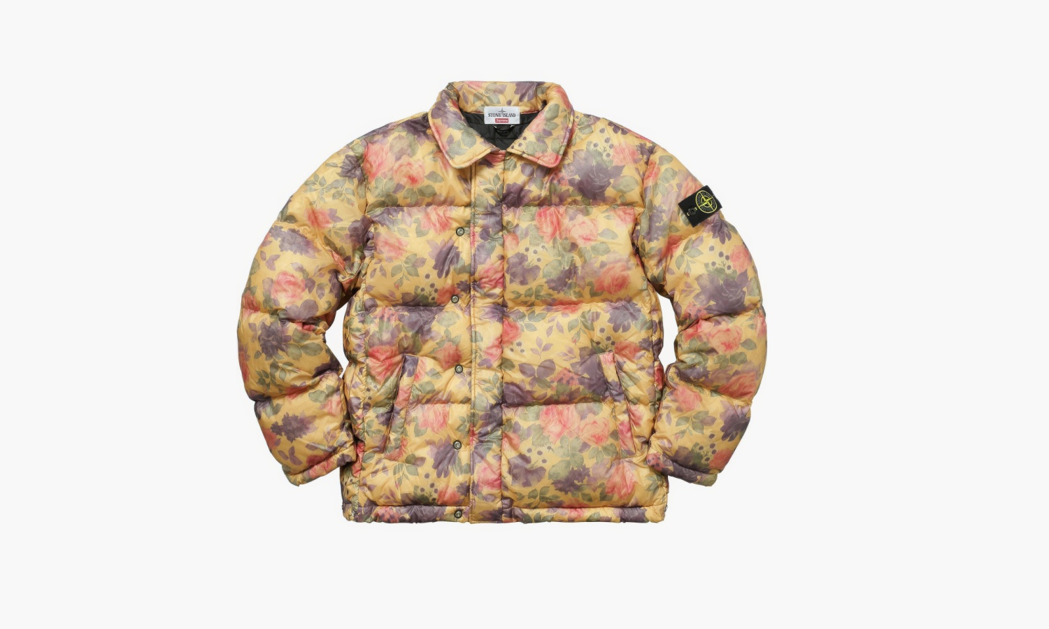 фото Supreme Stone Island Lamy Cover Stampato Puffy Jacket "Copper" (Куртки)-